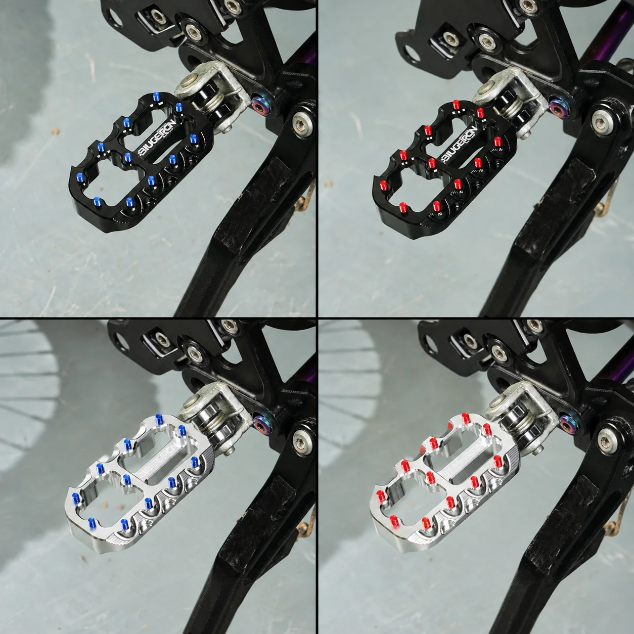 FootPegs Motorcycle For Surron Lightbee Segway X260 X160 Electric Dirt Bike Aluminum Foot Rests Pedals Dirt Pit Bike Accessories