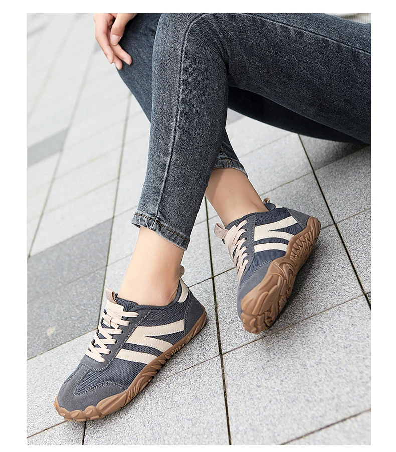 2026 New Wide Toe Barefoot Shoes Mens Womens Zero Drop Minimalist Sneakers Retro Outdoor Non Slip Walking Shoes Casual Sneaker