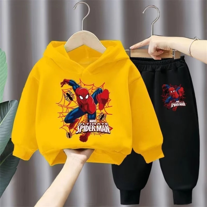Spring Autumn Children's Clothing Sets Boys Cartoon Sweatshirts and Sweatpants 2pcs Sets Kids Hoodied Sport Pullover Tracksuits
