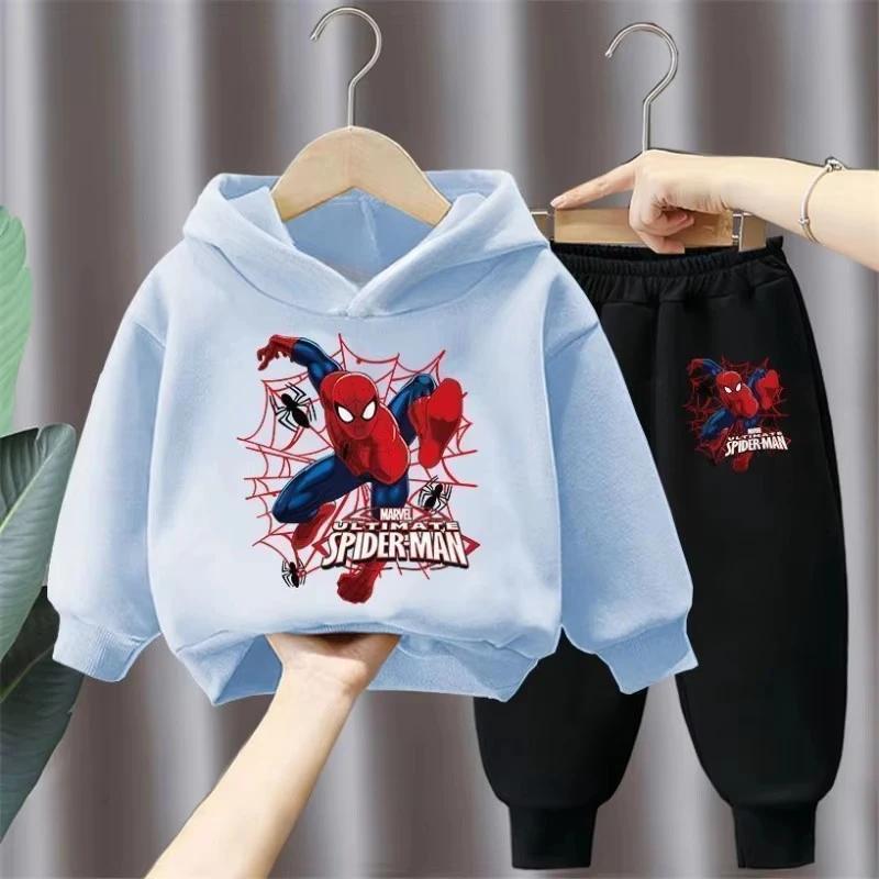 Spring Autumn Children's Clothing Sets Boys Cartoon Sweatshirts and Sweatpants 2pcs Sets Kids Hoodied Sport Pullover Tracksuits