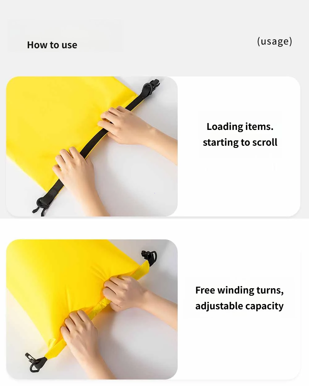 5L/10L/20L Swimming Waterproof Dry Bag for Women Men Outdoor Sport Storage Bag for Kayaking,Swimming,Fishing,Rafting,Floating