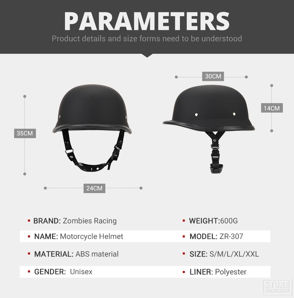 Motorcycle Half Helmet Vintage German Style Pilot Motobike Helmets Open Face Retro Motocross Helmet Motorcycle Accessories Dot