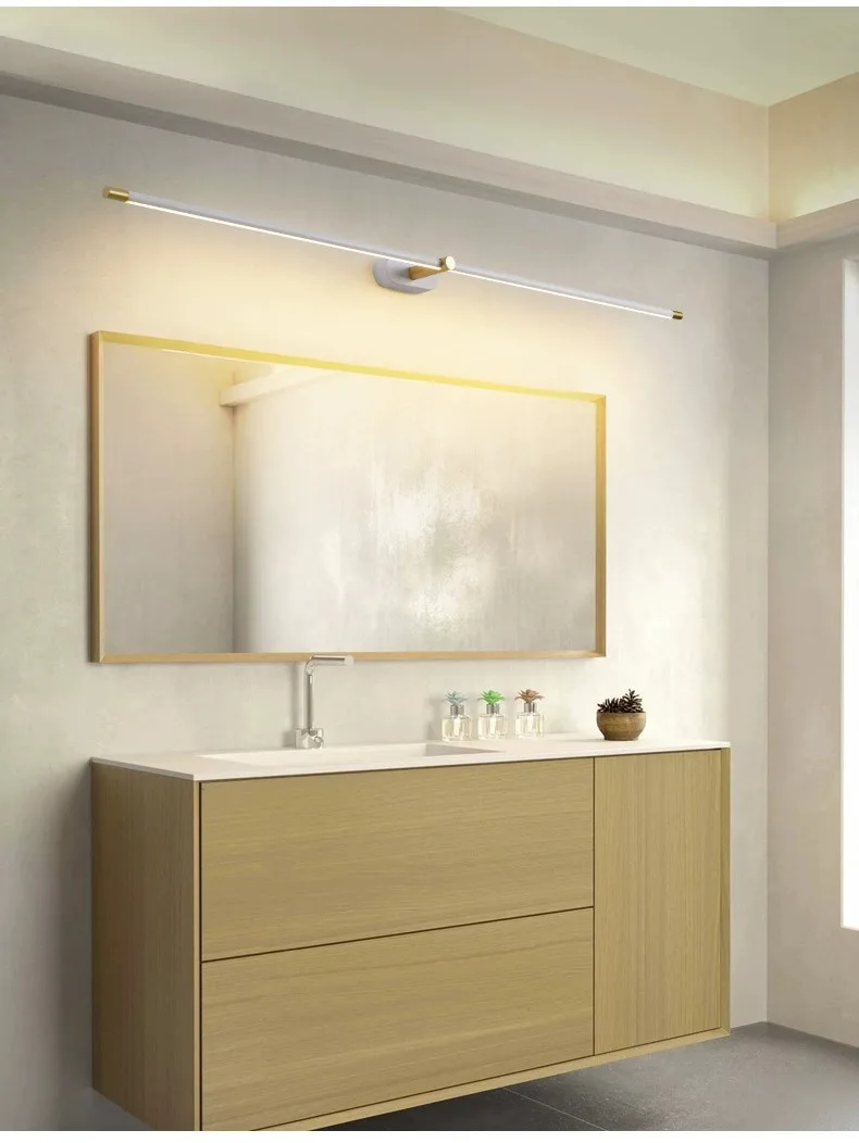 LED Mirror Bathroom long strip Wall Lamps Modern Bedroom Bedside Minimalist Ceiling Light Wall Sconces Decor Lighting Fixtures
