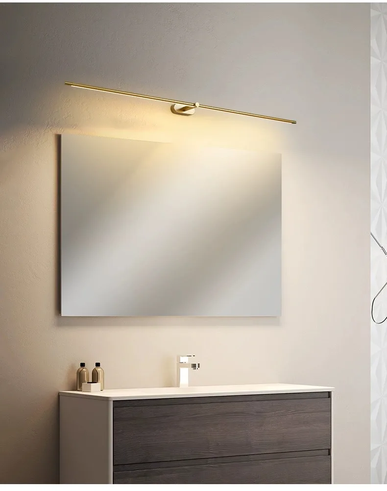 LED Mirror Bathroom long strip Wall Lamps Modern Bedroom Bedside Minimalist Ceiling Light Wall Sconces Decor Lighting Fixtures