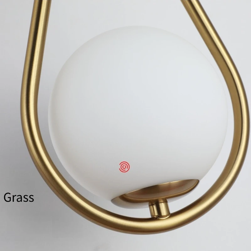 Nordic Minimalist LED Wall Lamp Bathroom Bedside Glass Ball Vintage Wall Lights Artistic Indoor Lighting For Staircase Aisle