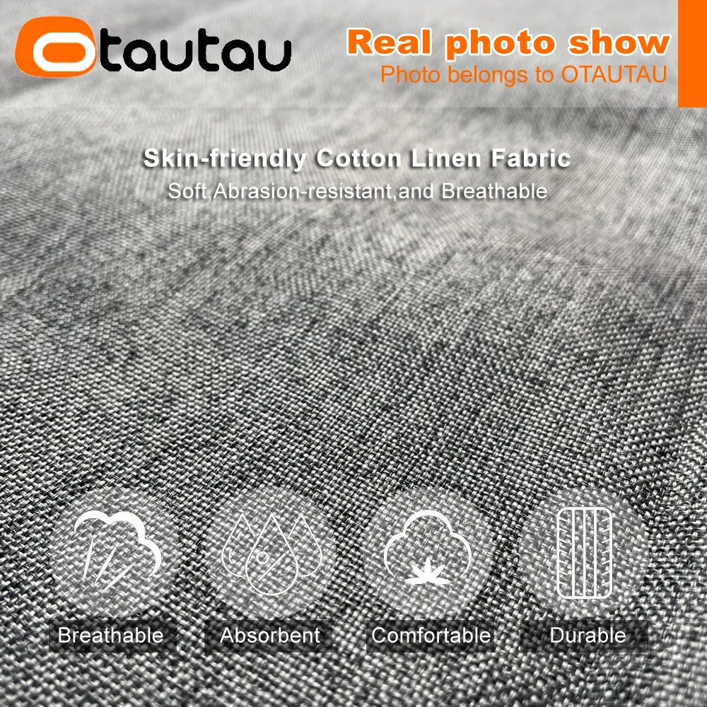 OTAUTAU Cotton Linen Bean Bag Cover without Filler Floor Corner Lazy Beanbag Chair Pouf Salon Ottoman Puff Lounger Sac DD002