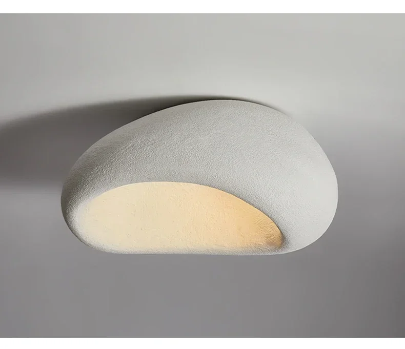 Japanese Wabi Sabi Style Ceiling Light for Bedrooms Living Rooms Study Rooms Simple Modern Cream Style Lighting Fixtures
