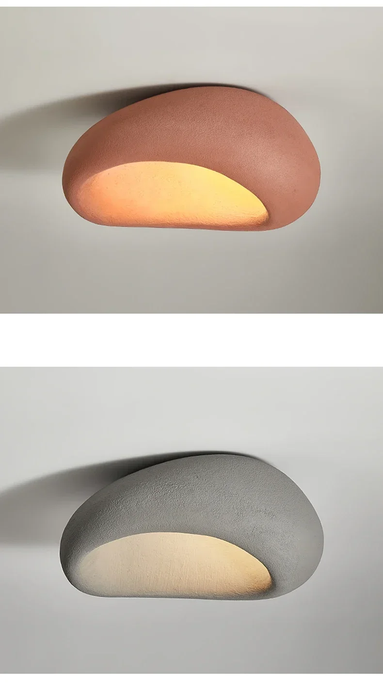 Japanese Wabi Sabi Style Ceiling Light for Bedrooms Living Rooms Study Rooms Simple Modern Cream Style Lighting Fixtures