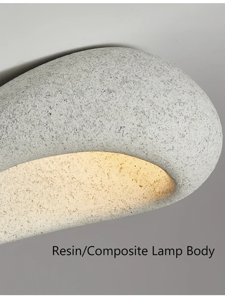 Japanese Wabi Sabi Style Ceiling Light for Bedrooms Living Rooms Study Rooms Simple Modern Cream Style Lighting Fixtures