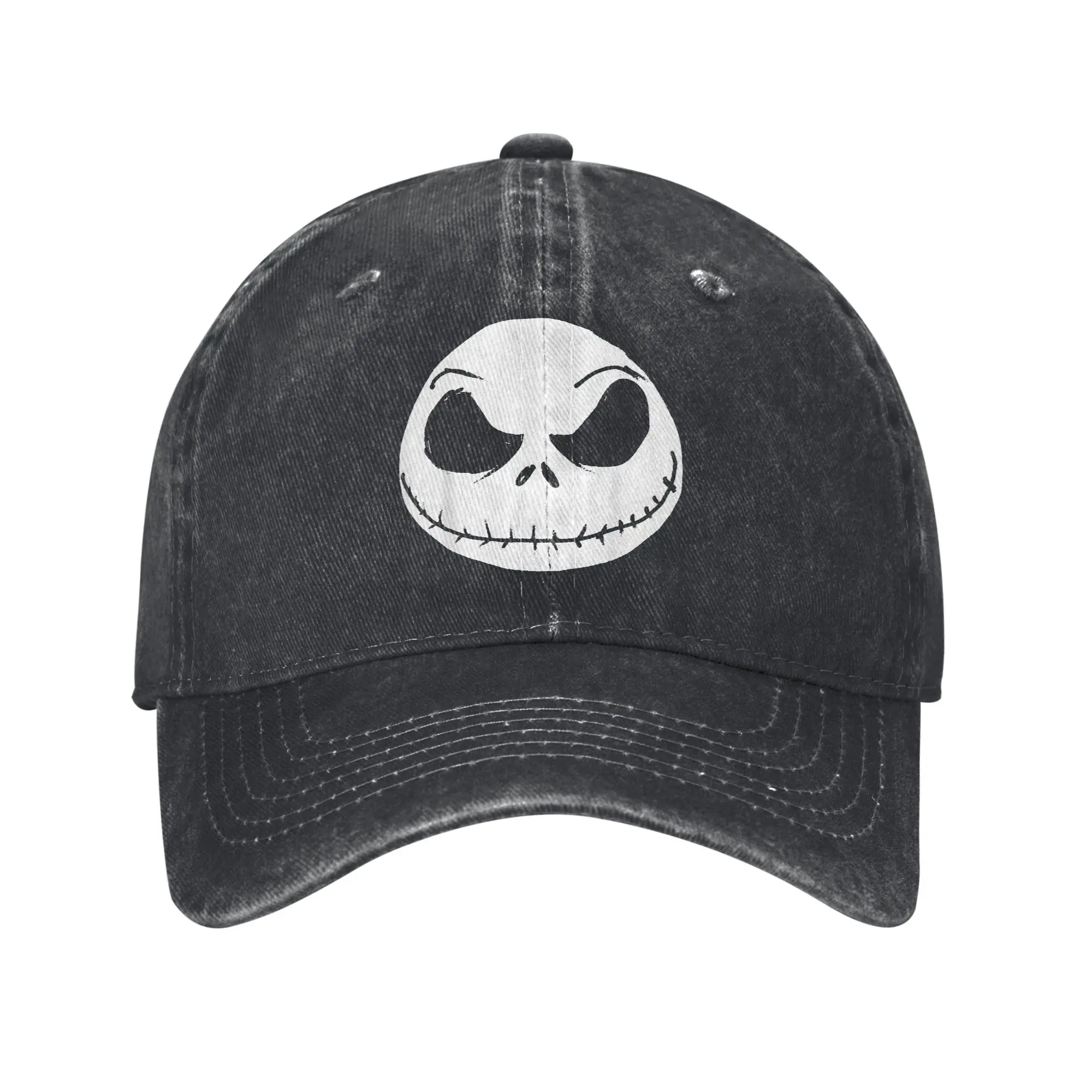 The Nightmare Before Christmas Jack Skellington Face Casual Baseball Cap For Men Summer Hats Fashion High Quality Baseball Caps