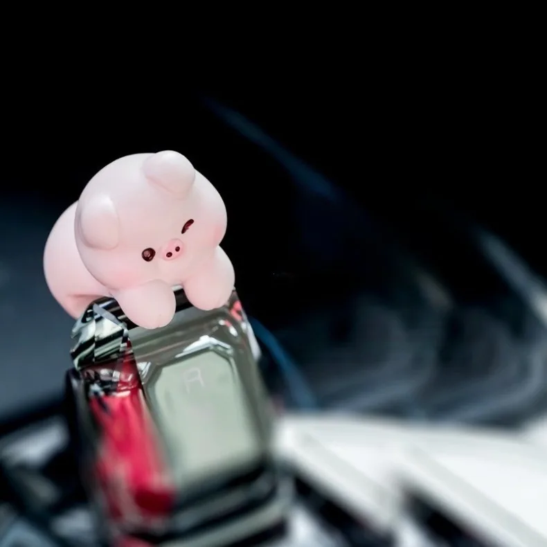 Cute Cartoon Small Animal Car Dashboard Accessories, Humorous Car Interior Ornaments and Screen Decorations