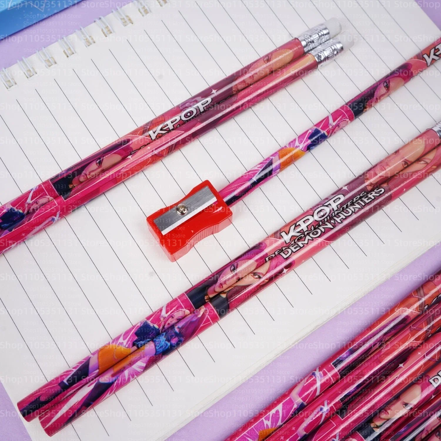 Anime Girls Lumi Mila Zoi Witch Hunter Pencils 2B HB Colors Pencils Cute Cartoon Student Stationery Set for Daily Learning Gifts