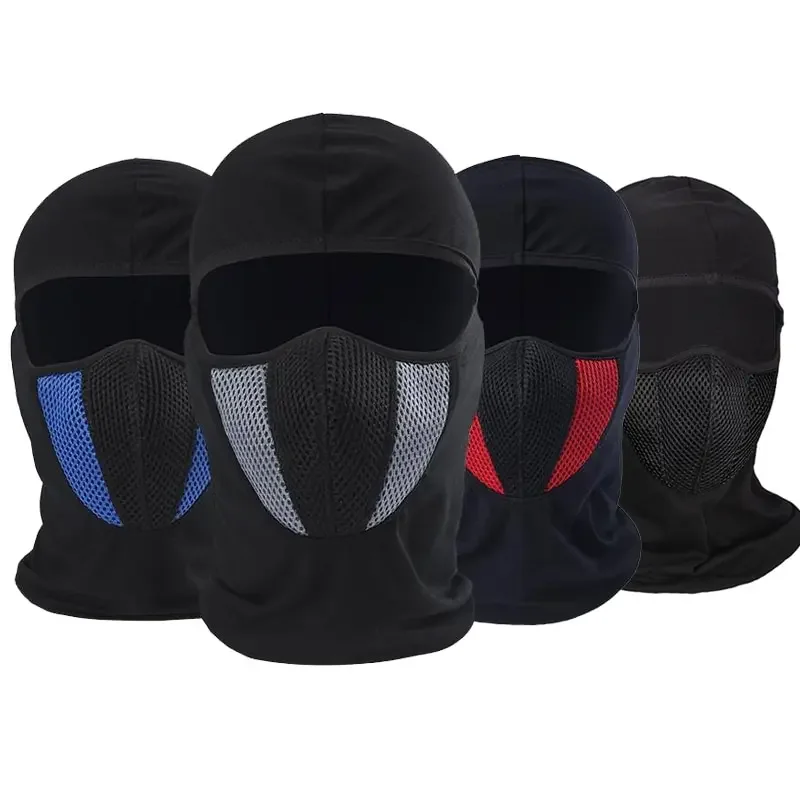 Full Face Mask Cycling Windproof Headgear Motorcycle Balaclava Breathable Outdoor Sports Men CS Mask Head Cover Hat