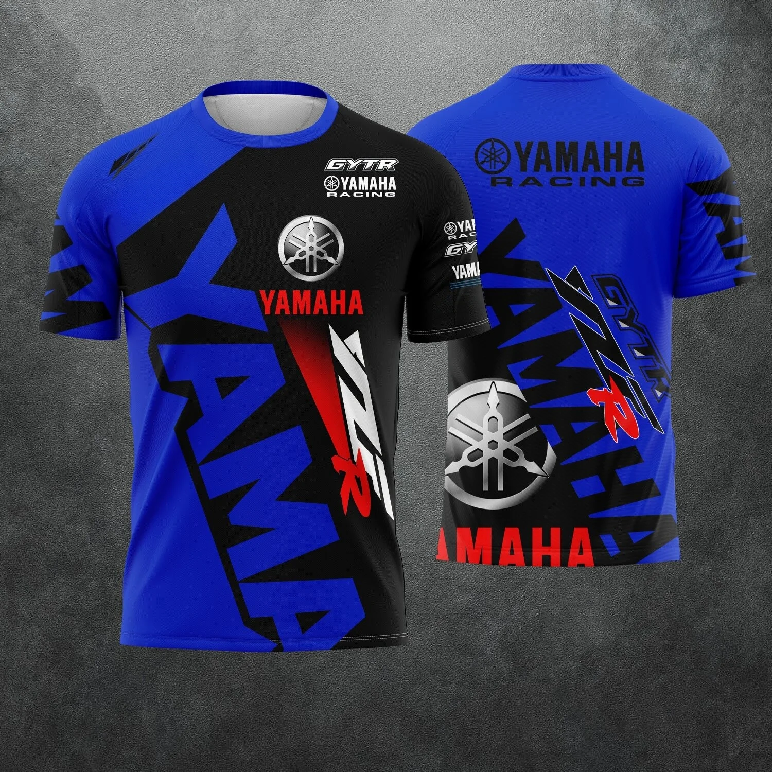 Autumn Hot YAMAHA Men Women Motorcycle Riding Suit Loose Breathable Quick Drying Off-Road Racing Suit Long Sleeved Sports Tee
