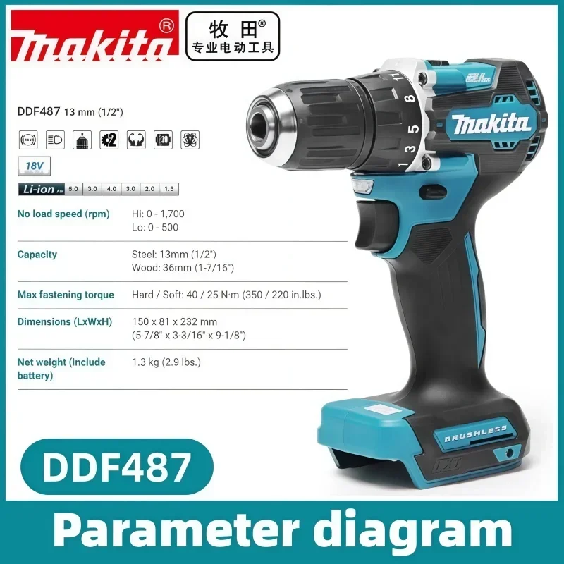 100% Genuine Makita 6Ah for Makita 18V Battery BL1860B BL1840 BL1830B BL1850B BL1850 BL1860 BL1815 Replacement Lithium Battery