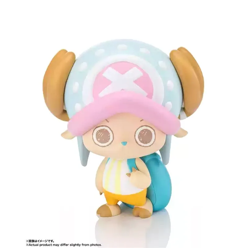 Bandai Genuine ONE PIECE Anime Figure Tekupiku Tony Tony Chopper Q Version Action Figure Toys for Kids Gift Collectible Model