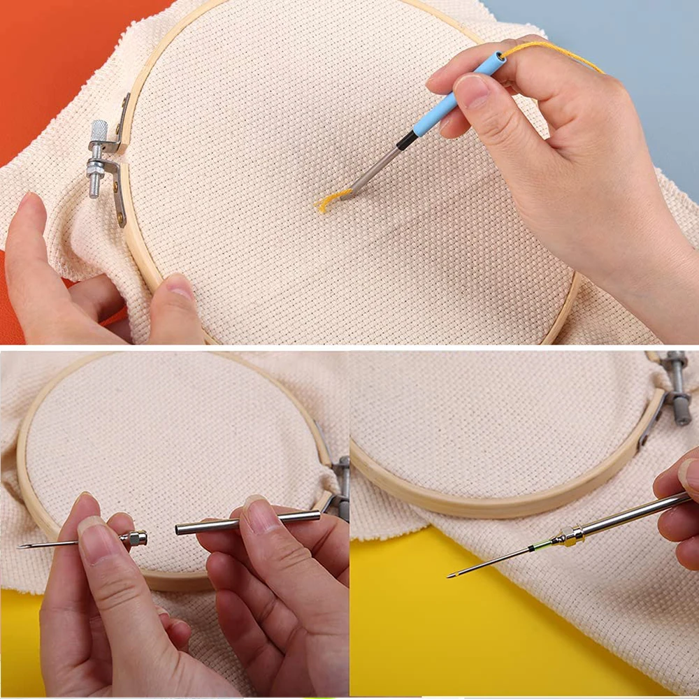 Embroidery Stitching Punch Needle Poking Cross Stitch Tools Knitting Needle Art Handmaking Sewing Needles DIY Sewing Accessories