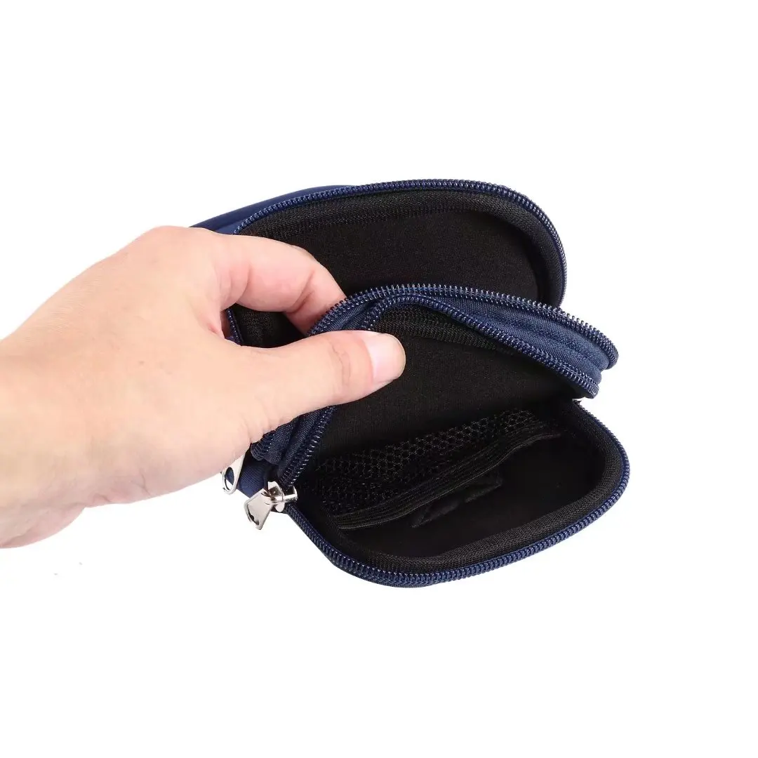 Neoprene Dual Pouch 2 Phone Belt Clip Case Holder For iPhone 16 15 13 Pro Max Samsug S25 S24 S23 Xiaomi Redmi Man Tool Waist Bag