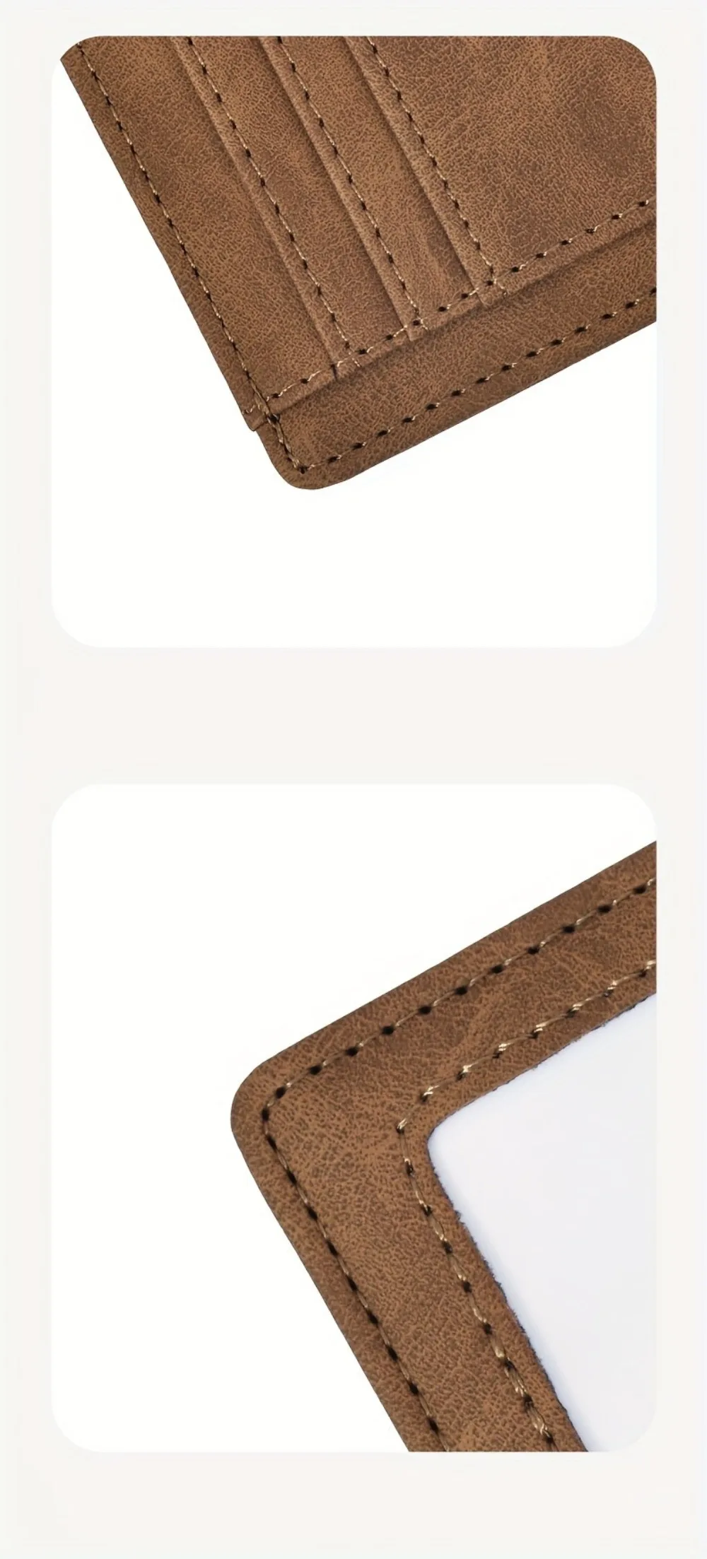 Simple Men Women Leather Card Holder Ultra-Thin Mini Short Wallet Multi-Card Slot Simple Design Wallet PU Universal Coin Purses