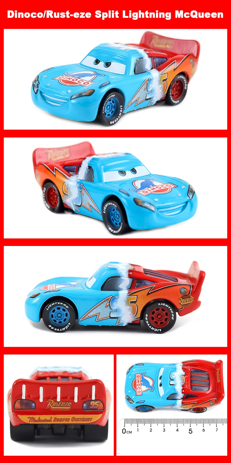 Cartoon Pixar Cars Lightning McQueen 1/55 Metal Die Casting Anime Figure Storm Jackson Racing Toys Collectibles Children's Gifts