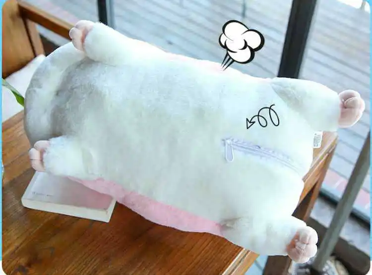Cute Stuffed Animals Pillow Birthday Gifts Home Decor 90cm Cartoon Winter Hand Warm Hamster Plush Toy