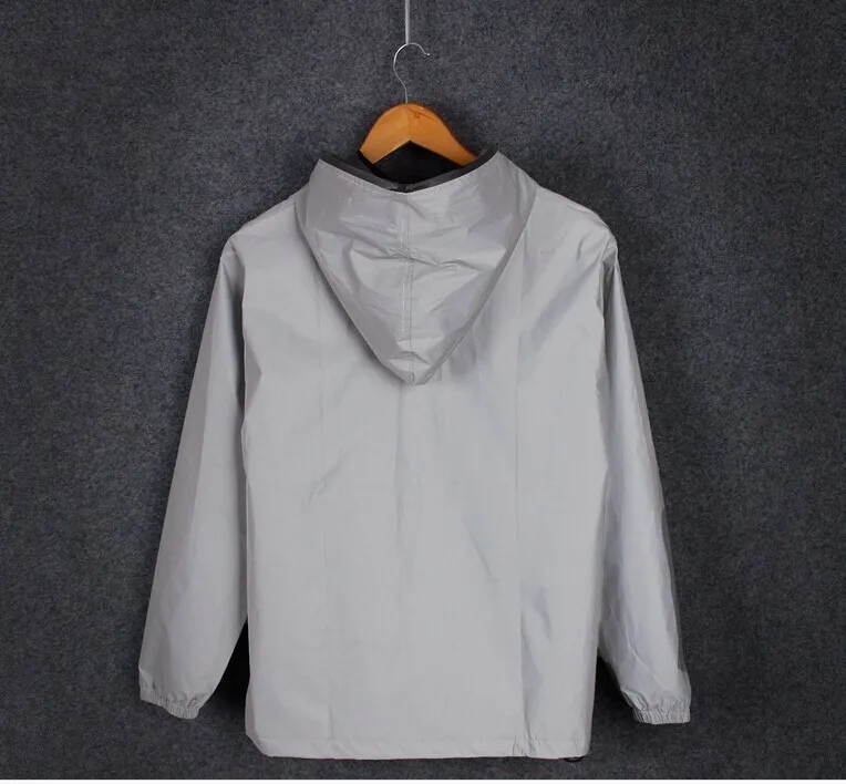Men's Full Reflective Jacket Casual Women Windbreaker Hip Hop Hooded Coat Waterproof Printed Streetwear Night Shiny Jackets 5XL