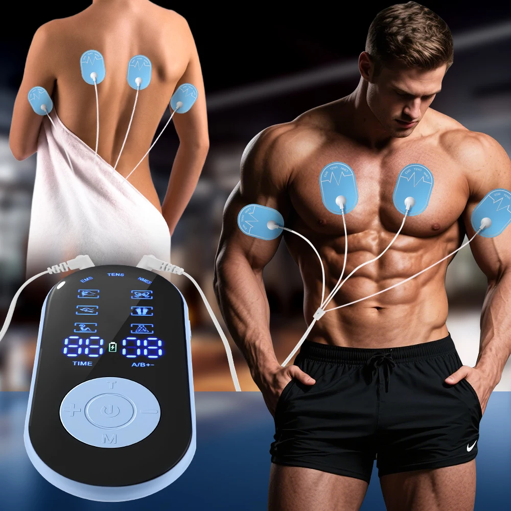 Electronic EMS NMES TENS Full Body Massager Muscle Stimulator with 18 Modes And 30 Intensity Levels for Relaxation And Slimming