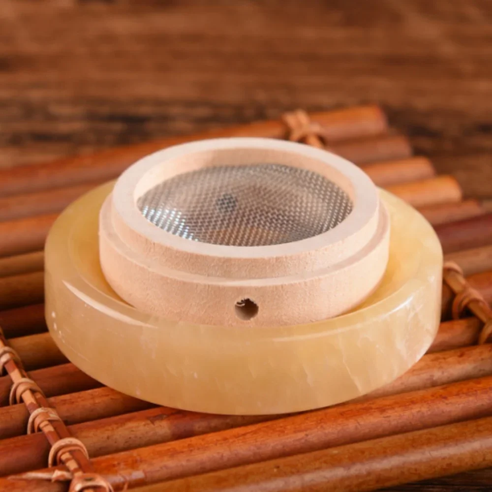 Moxibustion Massage Holder Insulation Navel Moxibustion Moxa Jade Pad Ginger-partitioned Moxibustion Base Backflow Smoke