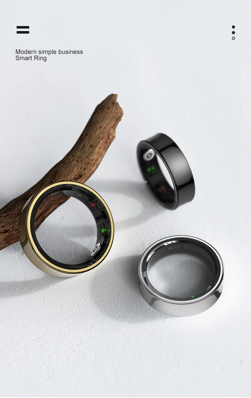 New Smart Ring R09 Health Monitor Multi Sport Mode Skin Temperature Measurement 5ATM Waterproof Smart Ring With Charging Case
