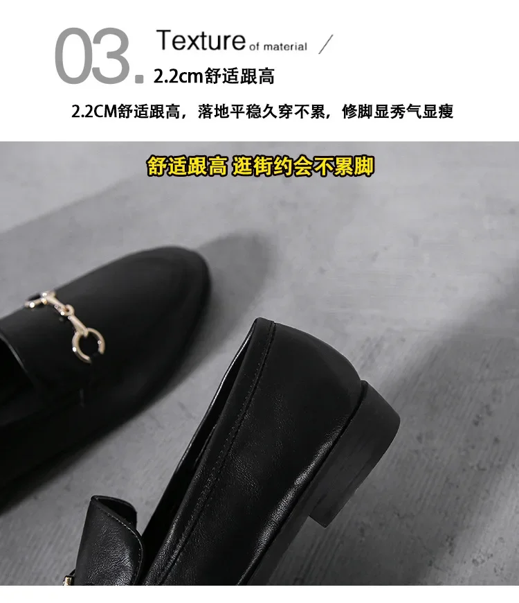 Hot Selling Women Shoes Ladies Flat Shoes Fashion Vintage British Leather Shoe Oxford Loafer Size 44 Comfy Casual Leather Flat