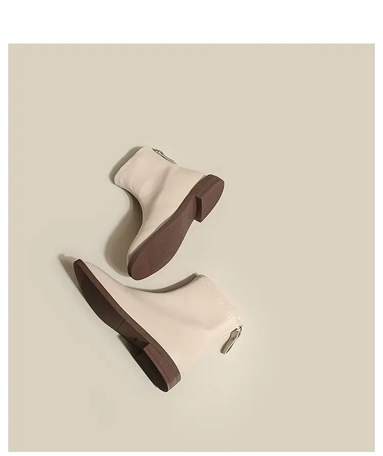 JIANBUDAN 2025 Women's Fashion Chelsea Boots Microfiber Leather Comfortable Autumn Short boots Women winter Plush Ankle Boots