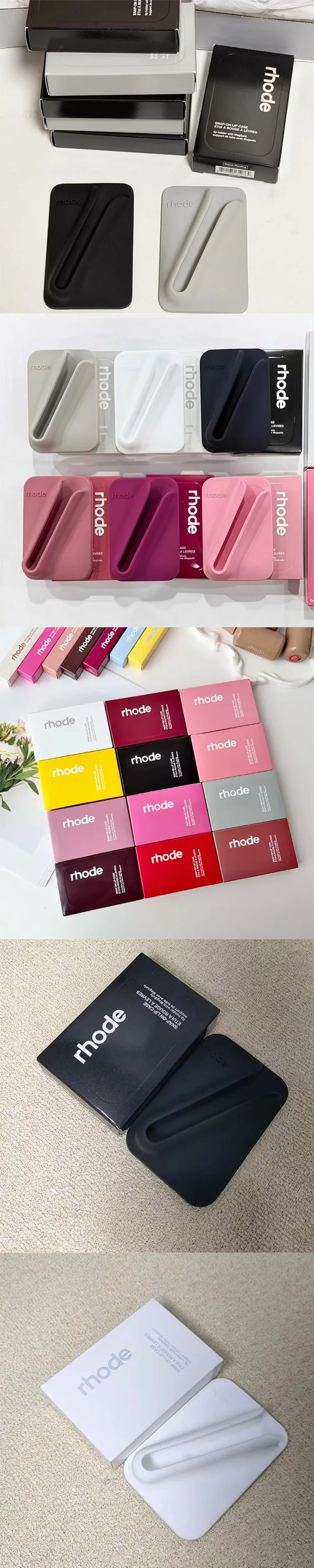 Hot‑Trend Lip Gloss Magnetic Back Design, Silicone Phone Back Holder, Stable Attachment for Simple Convenient Daily Use