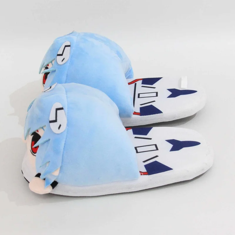 New Century Evangelion Cotton Slippers Anime Couple Plush Home Shoe Cute Women Man Winter Keep Warm Cotton Shoes Festival Gifts