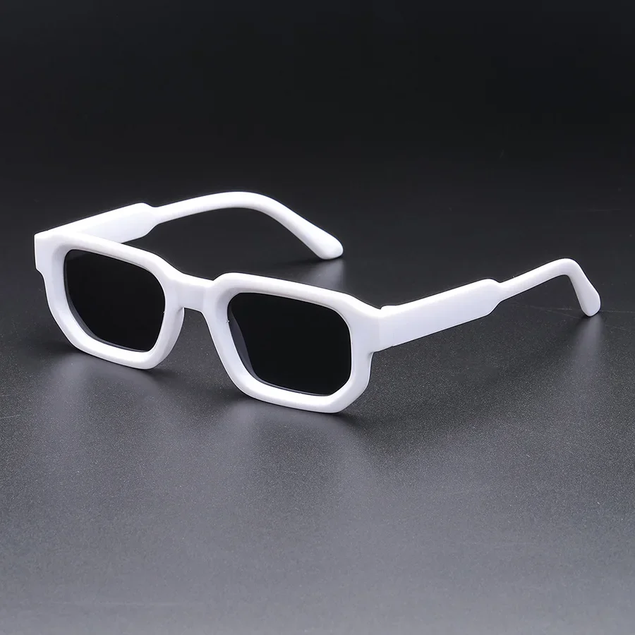 New Men Vintage Rectangle Frame Sunglasses Fashion Women Sun Glasses Luxury Brand Design Goggles UV400 Shades Eyewear