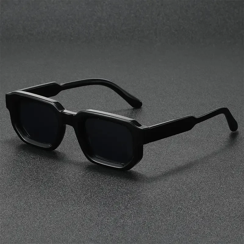 New Men Vintage Rectangle Frame Sunglasses Fashion Women Sun Glasses Luxury Brand Design Goggles UV400 Shades Eyewear