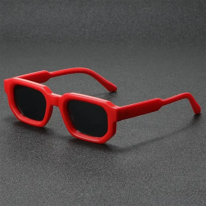 New Men Vintage Rectangle Frame Sunglasses Fashion Women Sun Glasses Luxury Brand Design Goggles UV400 Shades Eyewear