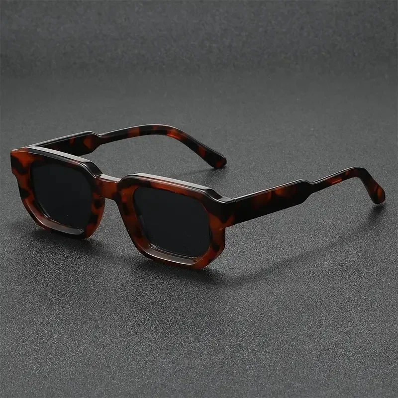 New Men Vintage Rectangle Frame Sunglasses Fashion Women Sun Glasses Luxury Brand Design Goggles UV400 Shades Eyewear