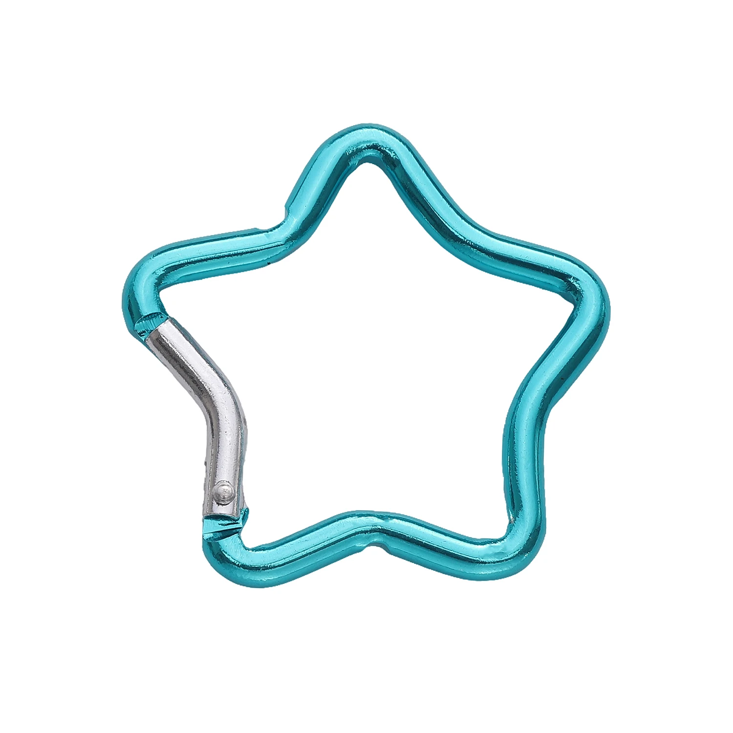 1pcs Carabiner Rock Aluminum Mountain Buckle Star/Heart/D/Bone Shape Locking Clasp Keychain Multifunction Tools Jewelry Findings