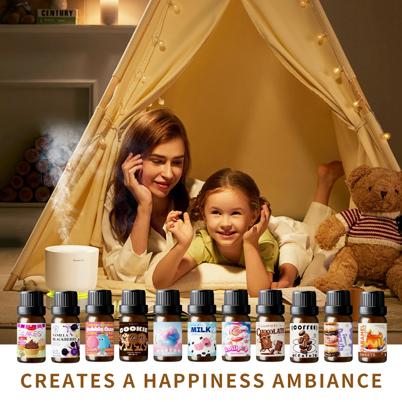 24 Type Delicious Fragrance Oils Gourmet Fragrance Oils Long-Lasting For Diffusers/Candles Making Warm Scent Gifts For Women