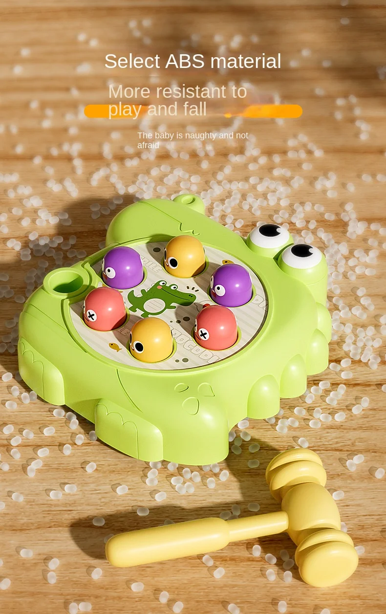 Montessori Baby Toys Cartoon Animal Theme Knocking Game Parent Child Board Hammering Game Toddler Educational Birthday Gifts