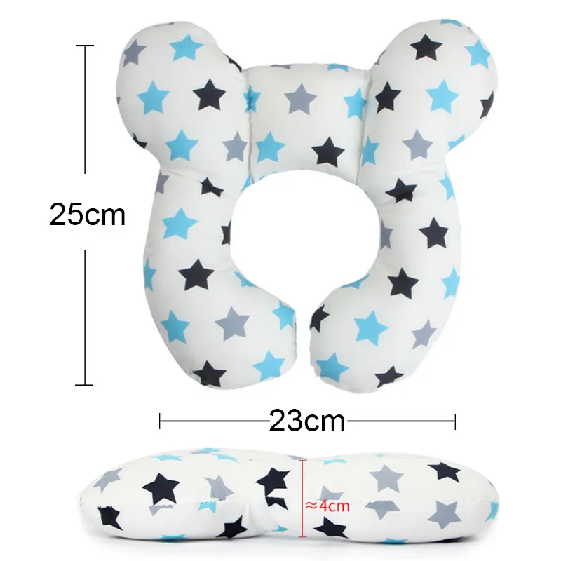 Baby Travel Pillow for Head and Neck, Upgraded Baby Support Pillow, Baby Neck Pillows for Car Seat,Pushchair,Travel