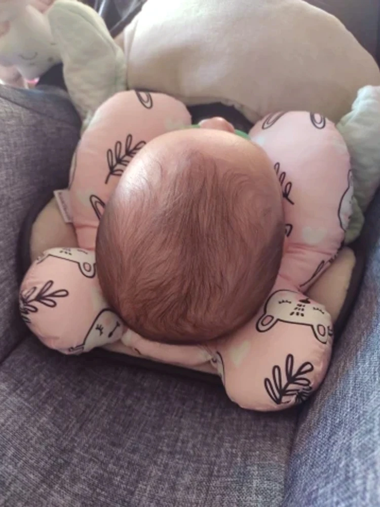 Baby Travel Pillow for Head and Neck, Upgraded Baby Support Pillow, Baby Neck Pillows for Car Seat,Pushchair,Travel