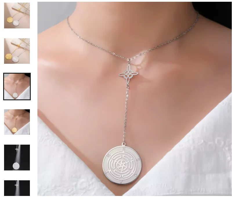 LIKGREAT Irish Witch Knot Bracelet for Women Men Celtics Knot Woven Rope Jewelry Stainless Steel Amulet Talisman Birthday Gift