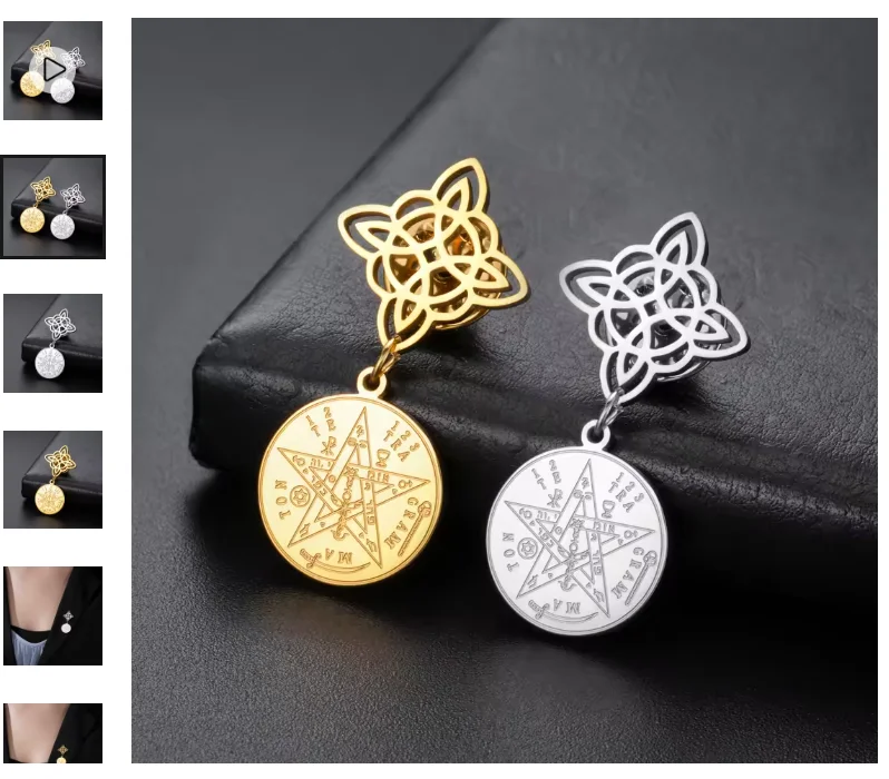 LIKGREAT Irish Witch Knot Bracelet for Women Men Celtics Knot Woven Rope Jewelry Stainless Steel Amulet Talisman Birthday Gift
