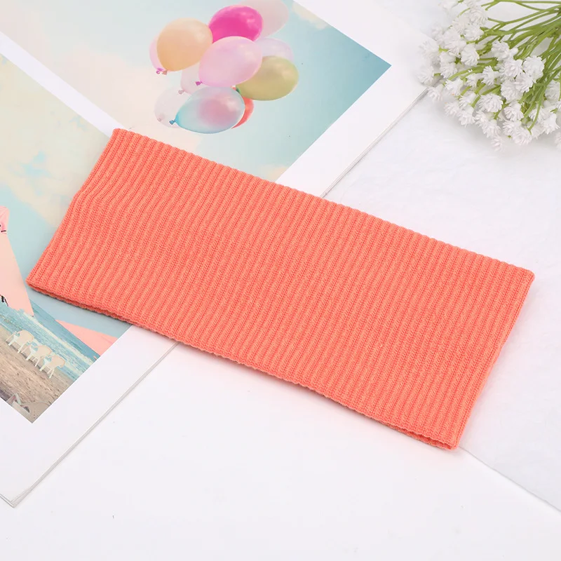 Fashion Knitted Wide Headbands For Women Girls Black Beige Coffee Solid Color Elastic Hairbands Running Cycling Hair Accessories