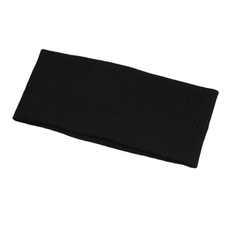 Fashion Knitted Wide Headbands For Women Girls Black Beige Coffee Solid Color Elastic Hairbands Running Cycling Hair Accessories