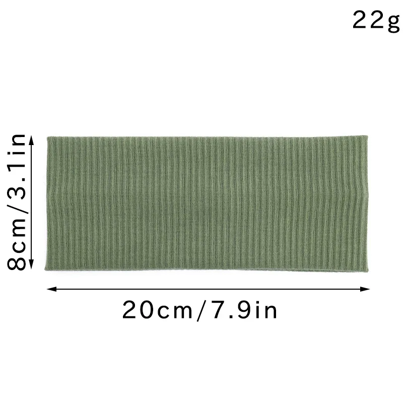 Fashion Knitted Wide Headbands For Women Girls Black Beige Coffee Solid Color Elastic Hairbands Running Cycling Hair Accessories