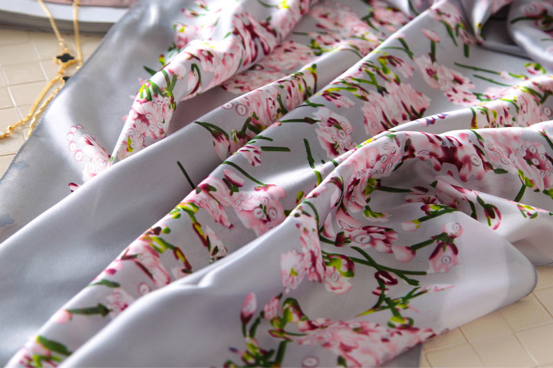 100% Natural Silk Scarf Women Luxury Brand Digital Print Flowers Silk Pashmina Shawl Female Long Bandana Foulard 2020 Oversize