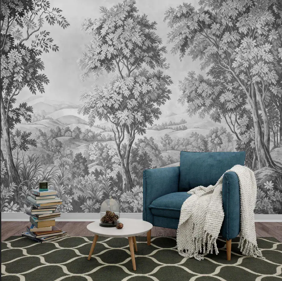 Custom Wallpaper European Southeast Asian Plants Children's Room Living Room Bedroom Background Wall Decoration Wallpaper Mural
