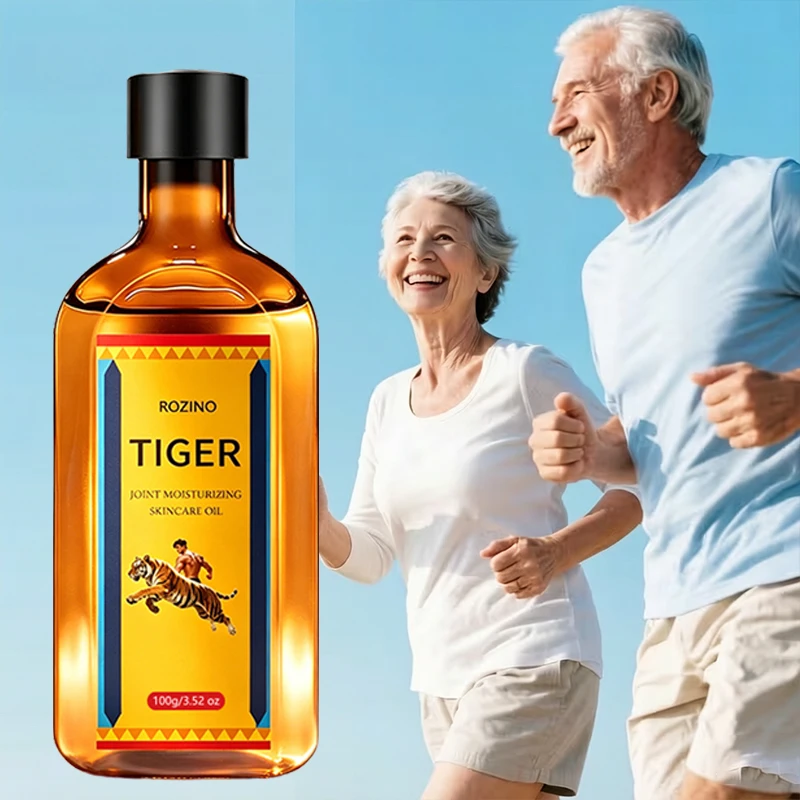 3.38 Ounces Tiger Joint Skin Moisturizing Care Oil, Specifically Designed for Joint Skin, Focusing on Daily Joint Skin Care, with a Refreshing Texture That Is Easily Absorbed and Non-Sticky, Can Moisturize the Skin, Suitable for All Skin Types, Can Be Used as a Core Step in Daily Body Care, for Basic Joint Skin Care, Meeting the Daily Needs of Joint Skin Care, Suitable for the Elderly and Fitness Enthusiasts